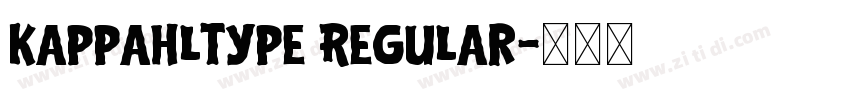 KappahlType Regular字体转换